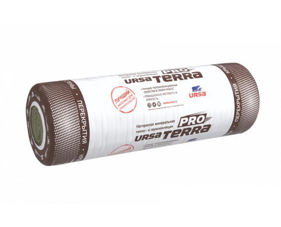 URSA TERRA ТехМат 34PN 9600*1200*50 ((11,52м2;0,576м3/рул)24рул/пал)