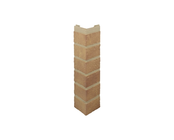 Наружный угол Альта-Профиль Кирпич Бежевый 470*100*28