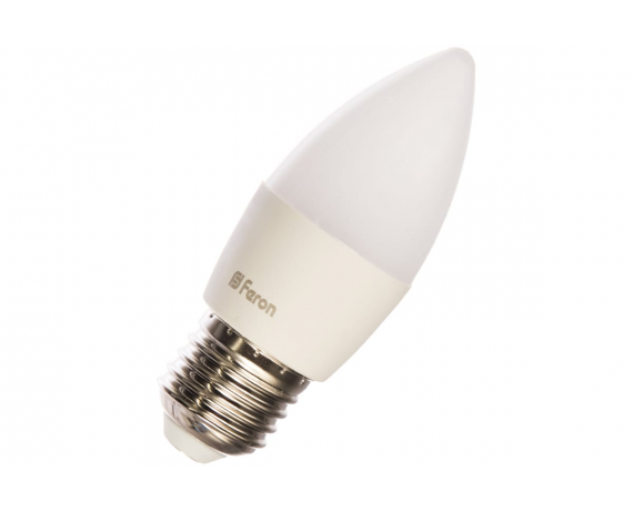 Лампа светодиодная FERON LB-97 (7W) 230V Е27 4000K свеча