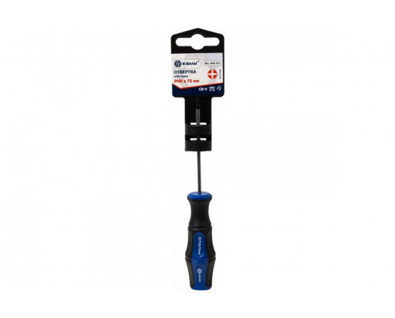 Отвертка крестовая Ultra Grip КОБАЛЬТ PH-0 х 75 мм CR-V, двухкомпонентная рукоятка