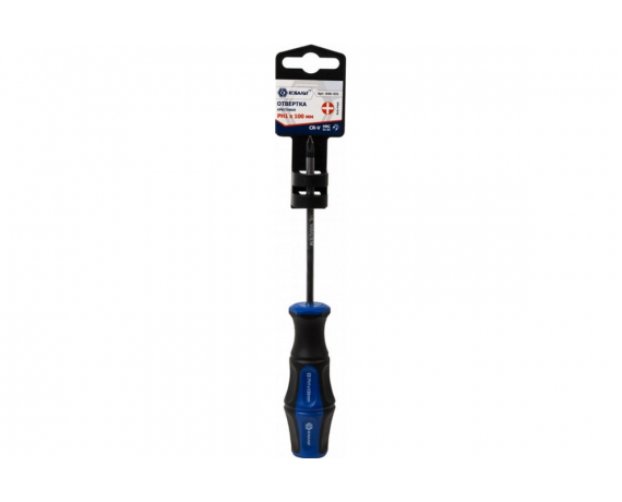 Отвертка крестовая Ultra Grip КОБАЛЬТ PH-1 х 100 мм CR-V, двухкомпонентная рукоятка