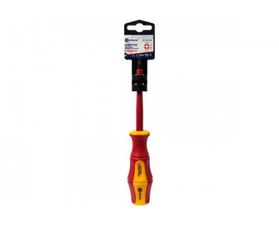 Отвертка крестовая диэлектрическая КОБАЛЬТ Ultra Grip PH-2 х 100 мм CR-V, двухкомпонентная рукоятка