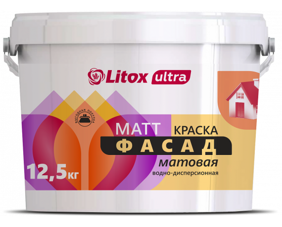 LITOX ULTRA Краска МАТТ ФАСАД 12,5кг