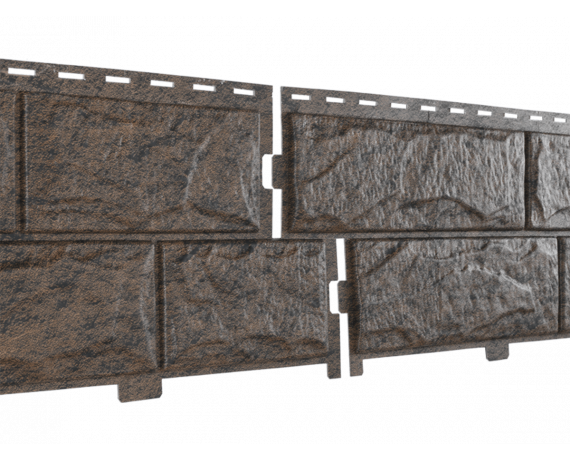 Сайдинг виниловый Stone-House КАМЕНЬ жженый 0,225*3,025 15 шт./уп.