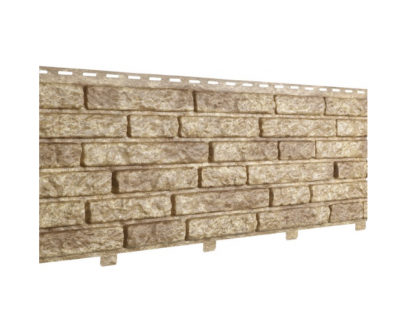 Сайдинг виниловый Stone-House КВАРЦИТ темно-бежевый 0,252*2,0 15 шт./уп.