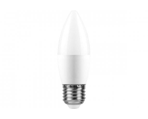 Лампа светодиодная FERON LB-970 (13W) 230V Е27 6400K свеча дневной