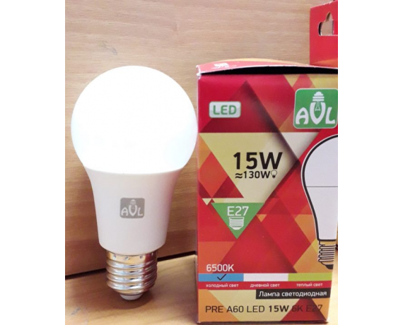 Лампа светодиодная PRE A60 LED 15W 6K E27